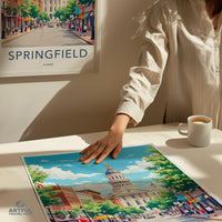 Springfield Poster - Illinois Wall Art