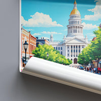 Springfield Poster | Illinois Wall Art | America Decor