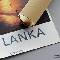 Sri Lanka Sunset Poster | South Asia Wall Art