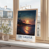 Sri Lanka Sunset Poster | South Asia Wall Art