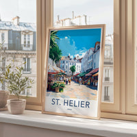 St. Helier Poster | Jersey Wall Art | UK Decor