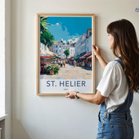 St. Helier Poster | Jersey Wall Art | UK Decor
