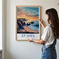 St Ives Poster - England Wall Art