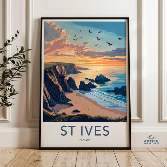 St Ives Poster - England Wall Art