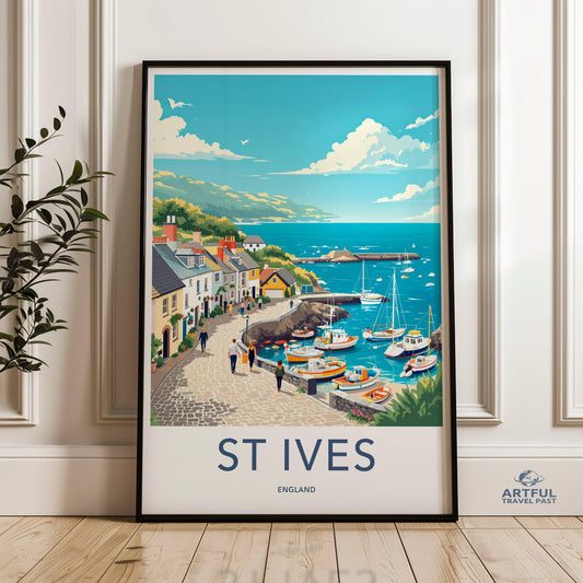 St Ives Poster - England Wall Art