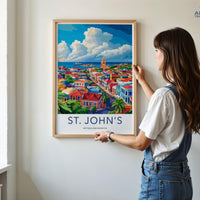 St. John’s Poster | Antigua and Barbuda Wall Art