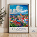 St. John’s Poster | Antigua and Barbuda Wall Art