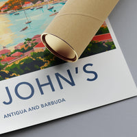 St. John’s Poster | Antigua and Barbuda Wall Art