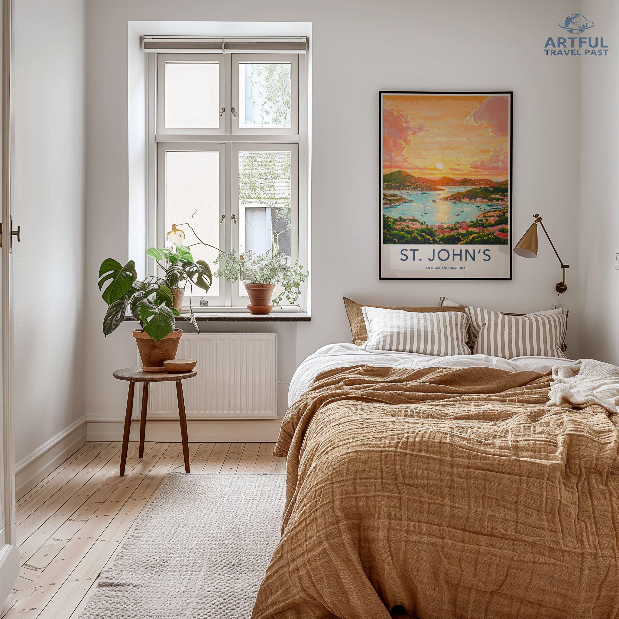 St. John’s Poster | Antigua and Barbuda Wall Art