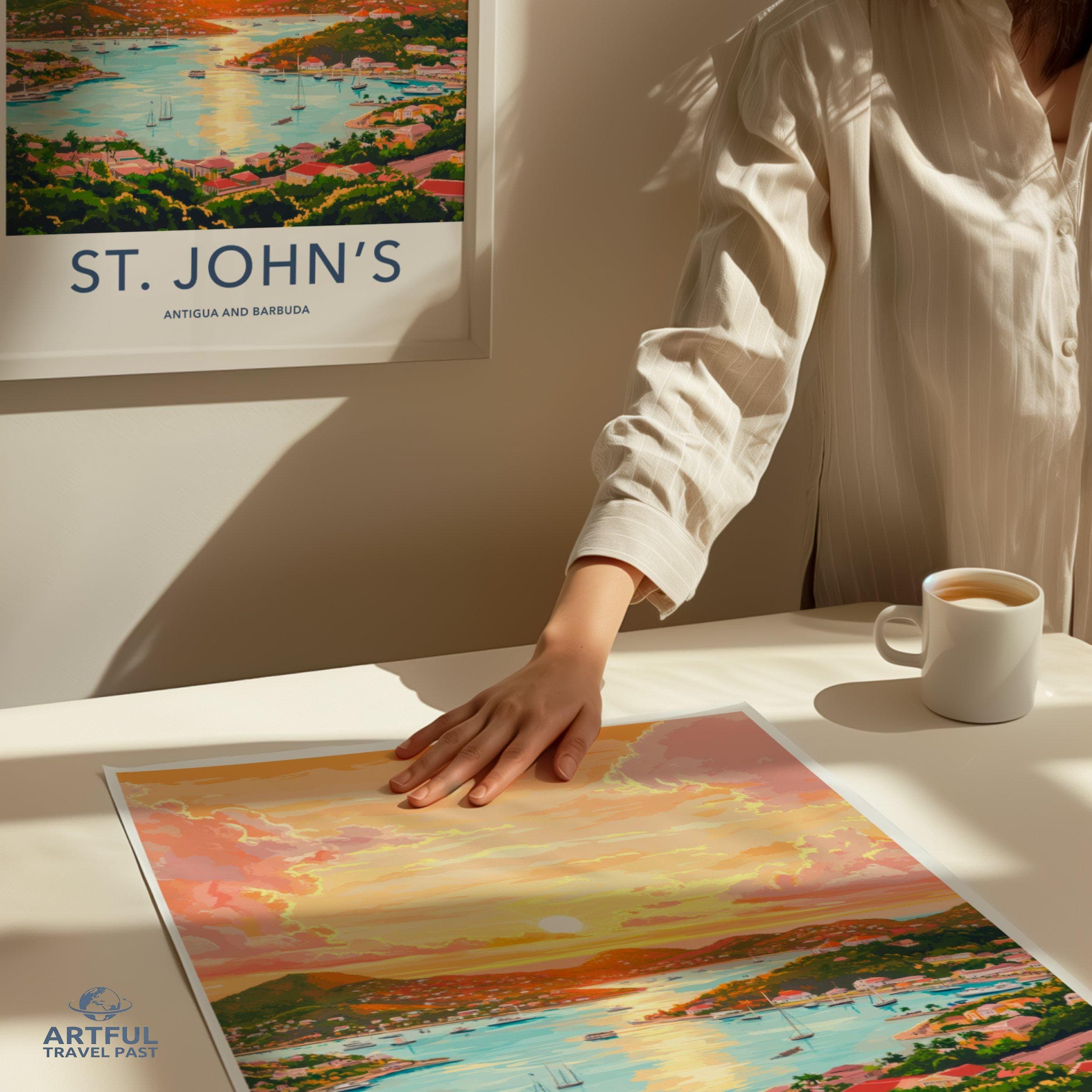 St. John’s Poster | Antigua and Barbuda Wall Art