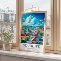 St. John’s Poster - Antigua and Barbuda Wall Art
