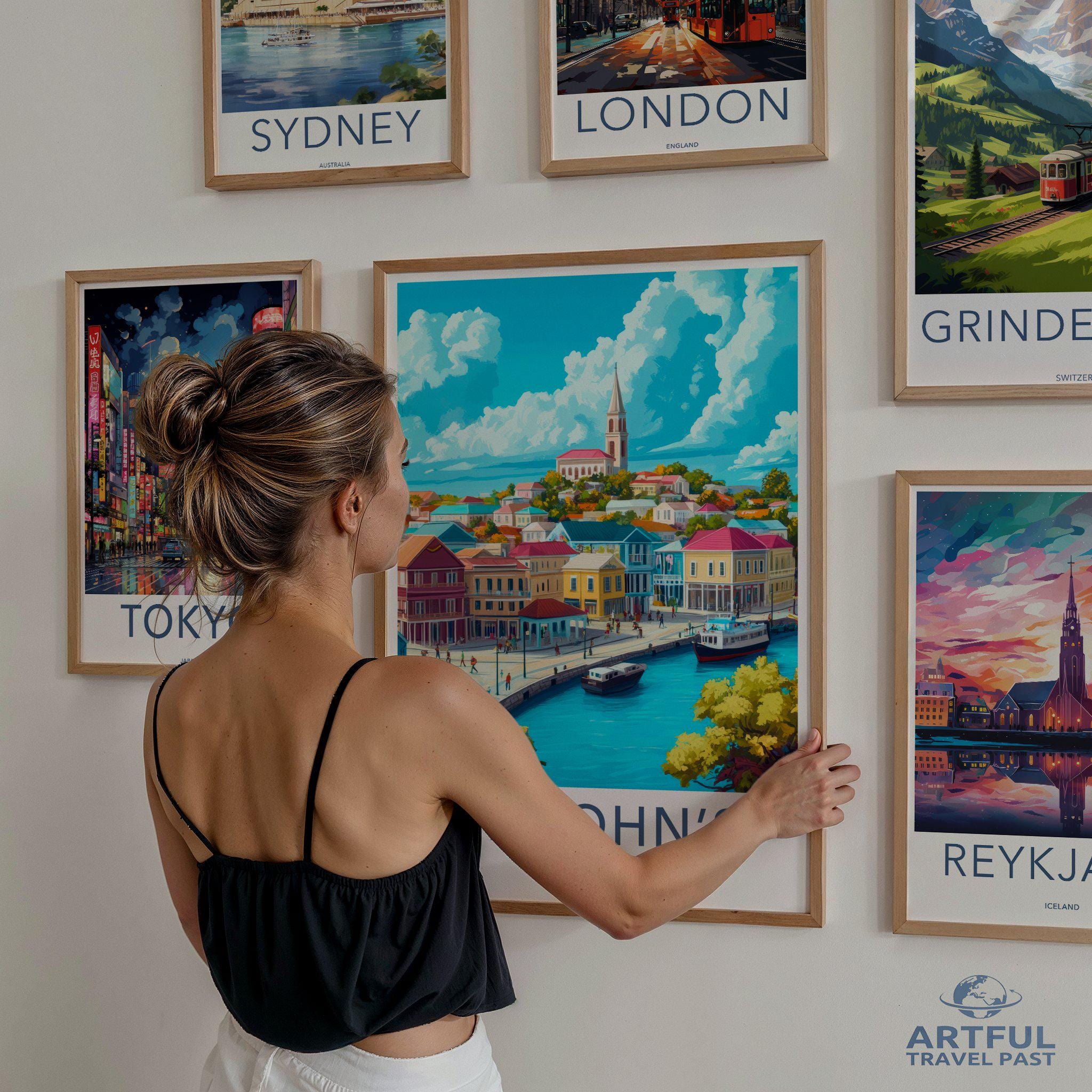 St. John’s Poster | Antigua and Barbuda Wall Art