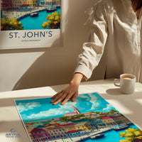 St. John’s Poster | Antigua and Barbuda Wall Art