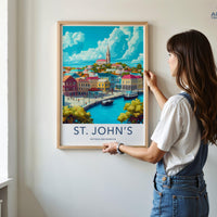 St. John’s Poster | Antigua and Barbuda Wall Art