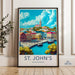 St. John’s Poster | Antigua and Barbuda Wall Art