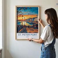 St. Peter Port Poster | Guernsey Wall Art