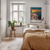 St. Peter Port Poster | Guernsey Wall Art | UK Decor