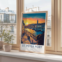 St. Peter Port Poster | Guernsey Wall Art | UK Decor