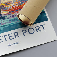 St. Peter Port Poster | Guernsey Wall Art | UK Decor