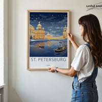 St. Petersburg Poster - Russia Wall Art