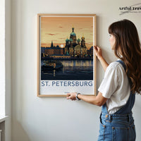 St. Petersburg Poster - Russia Wall Art