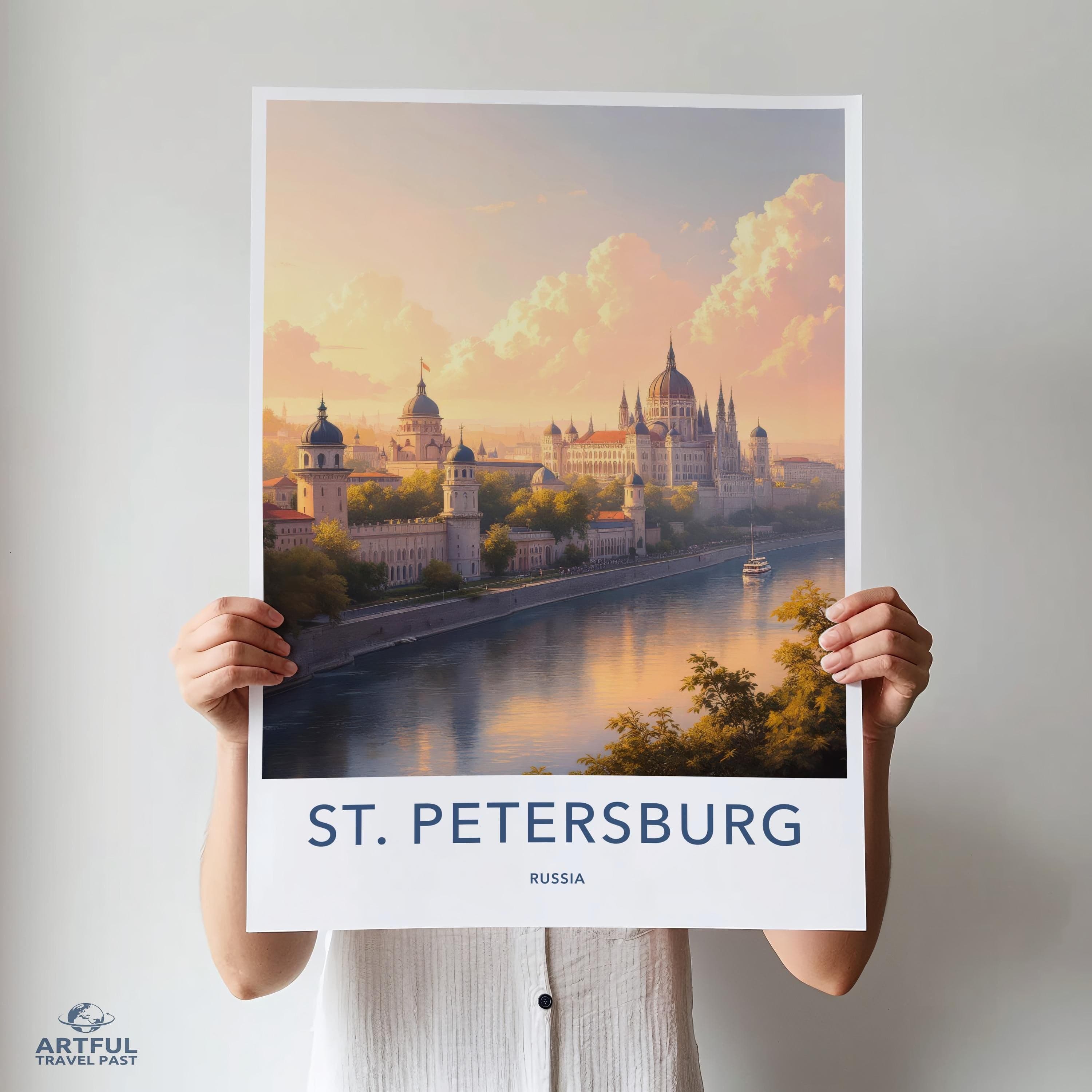 St. Petersburg Poster - Russia Wall Art