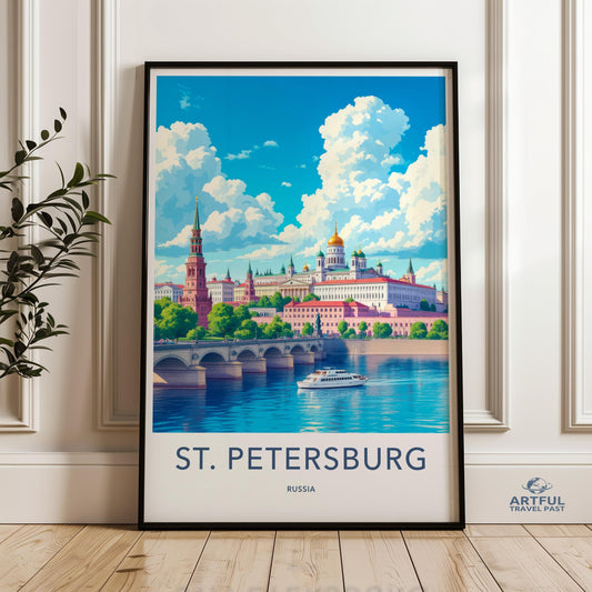 St. Petersburg Poster - Russia Wall Art
