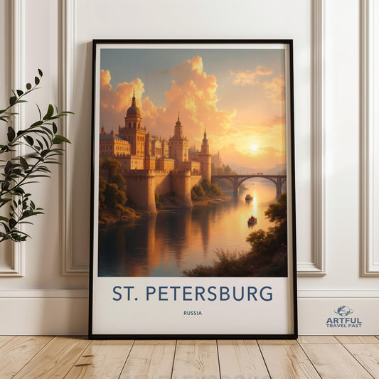 St. Petersburg Poster - Russia Wall Art