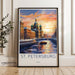St. Petersburg Poster | Russia Wall Art | Eastern Europe Decor