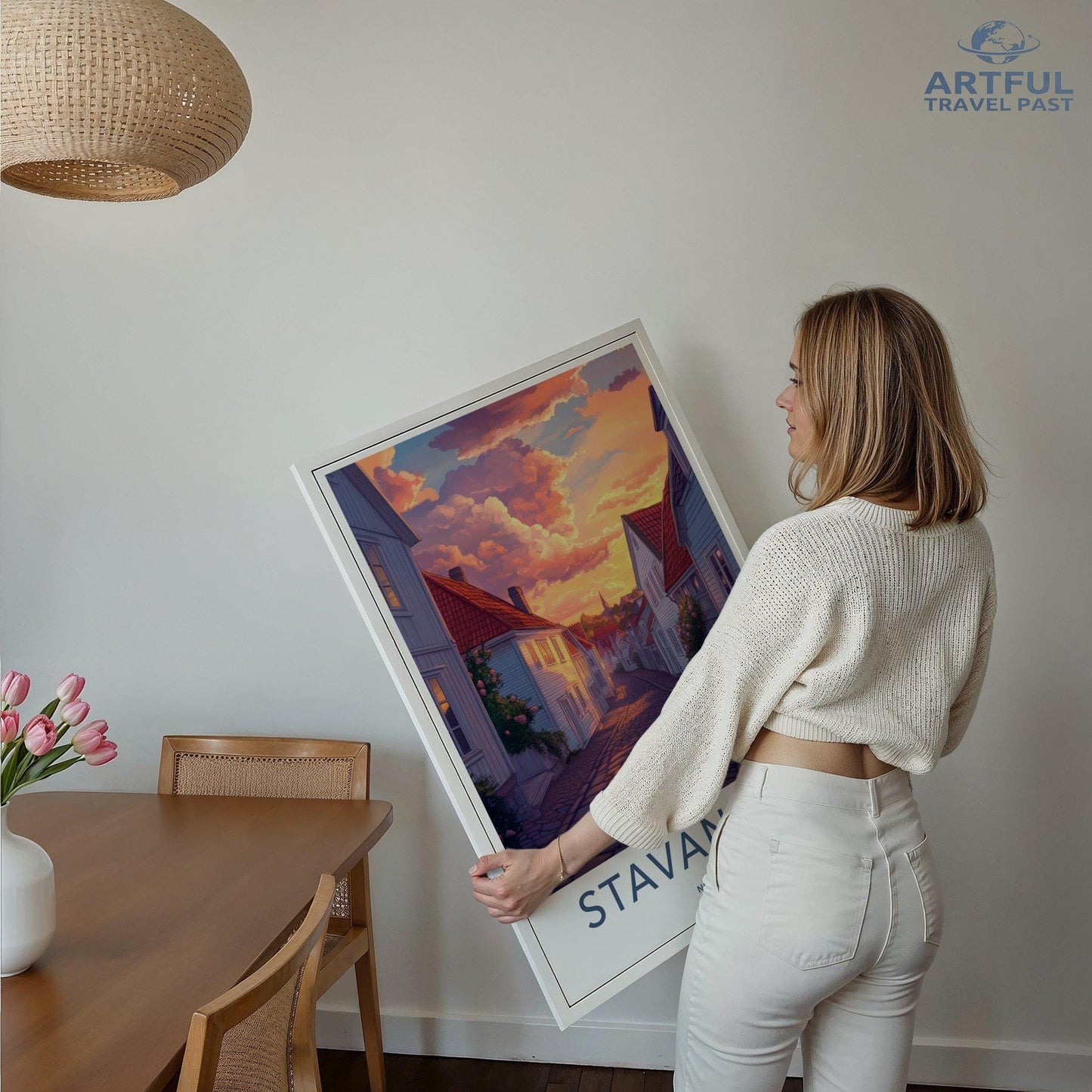 Stavanger Poster | Norway Wall Art | Scandinavia Decor