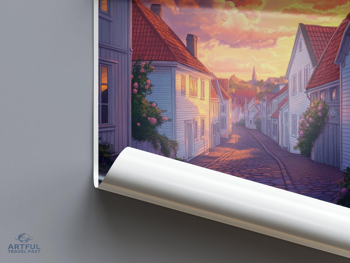 Stavanger Poster | Norway Wall Art | Scandinavia Decor
