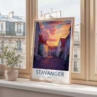 Stavanger Poster | Norway Wall Art | Scandinavia Decor
