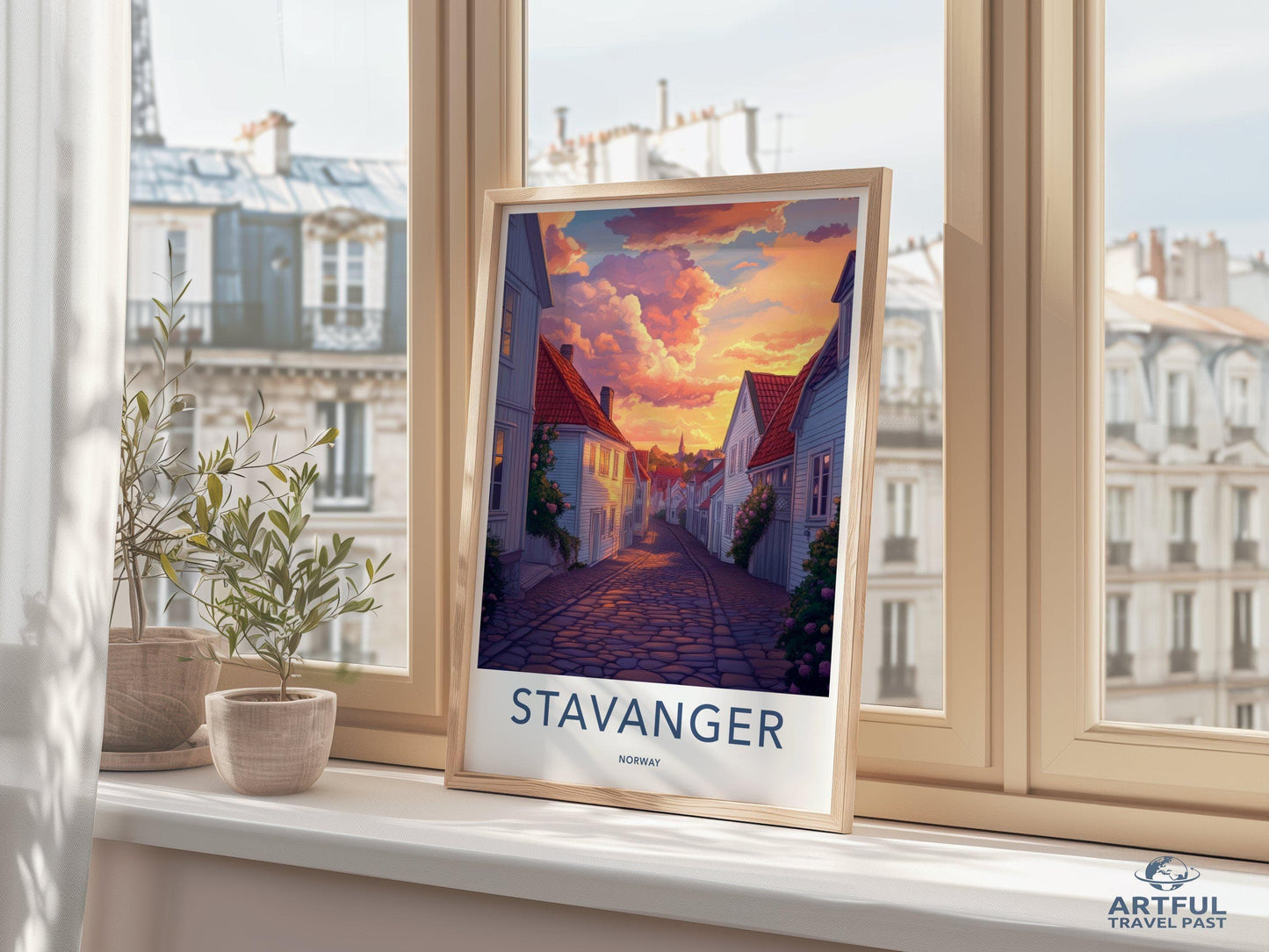 Stavanger Poster | Norway Wall Art | Scandinavia Decor