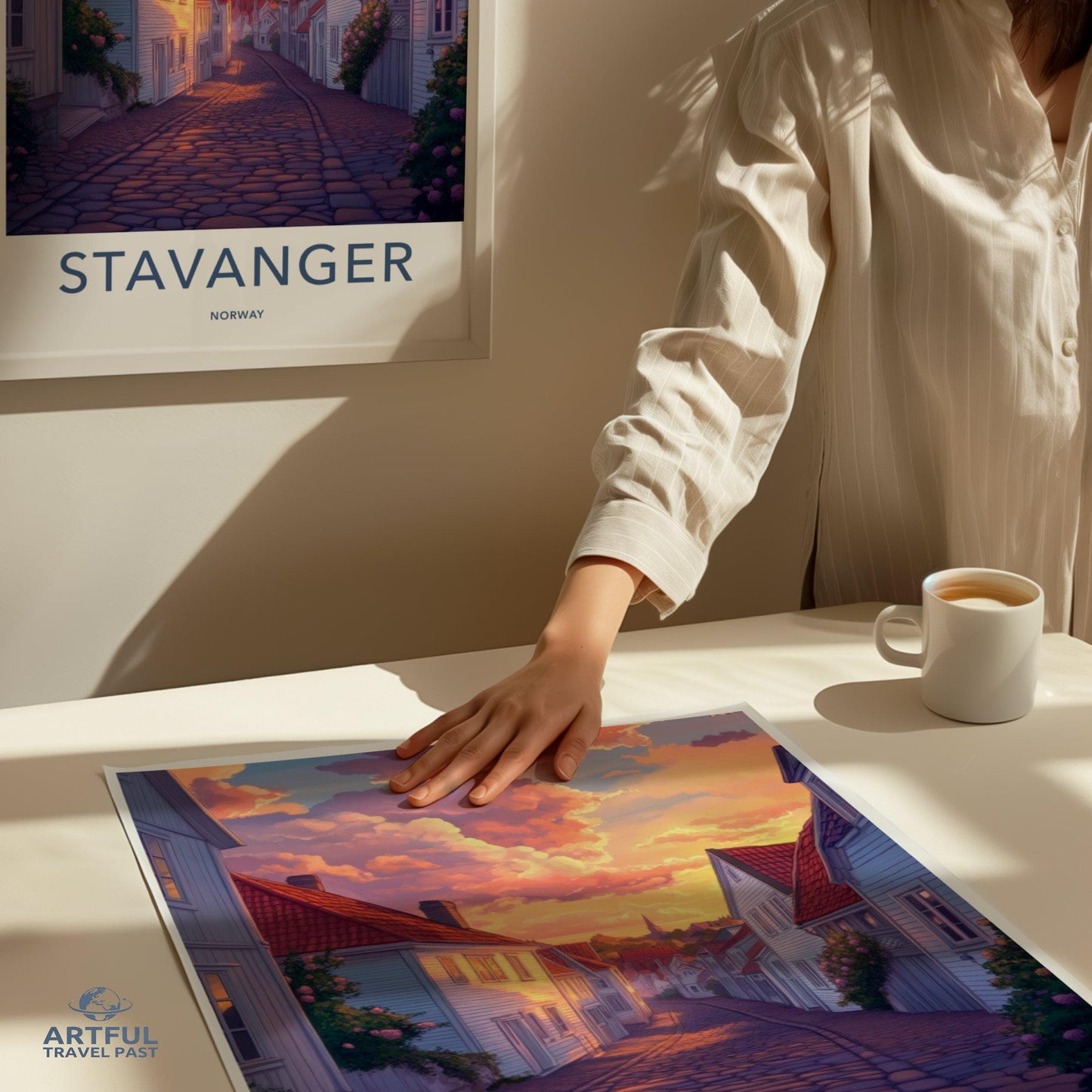 Stavanger Poster | Norway Wall Art | Scandinavia Decor