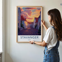 Stavanger Poster | Norway Wall Art | Scandinavia Decor