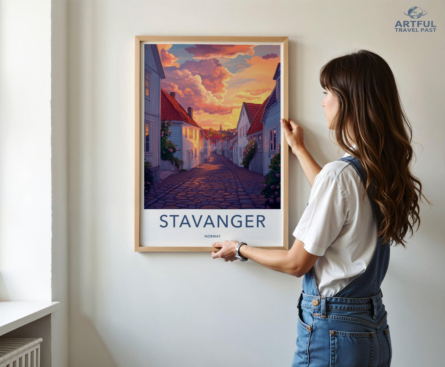 Stavanger Poster | Norway Wall Art | Scandinavia Decor
