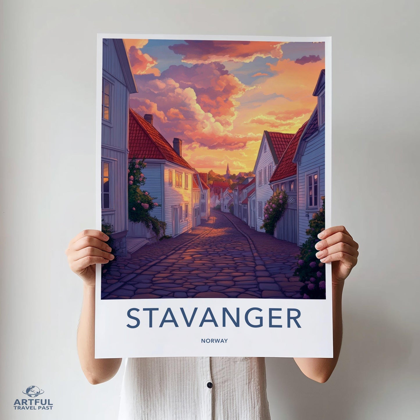 Stavanger Poster | Norway Wall Art | Scandinavia Decor