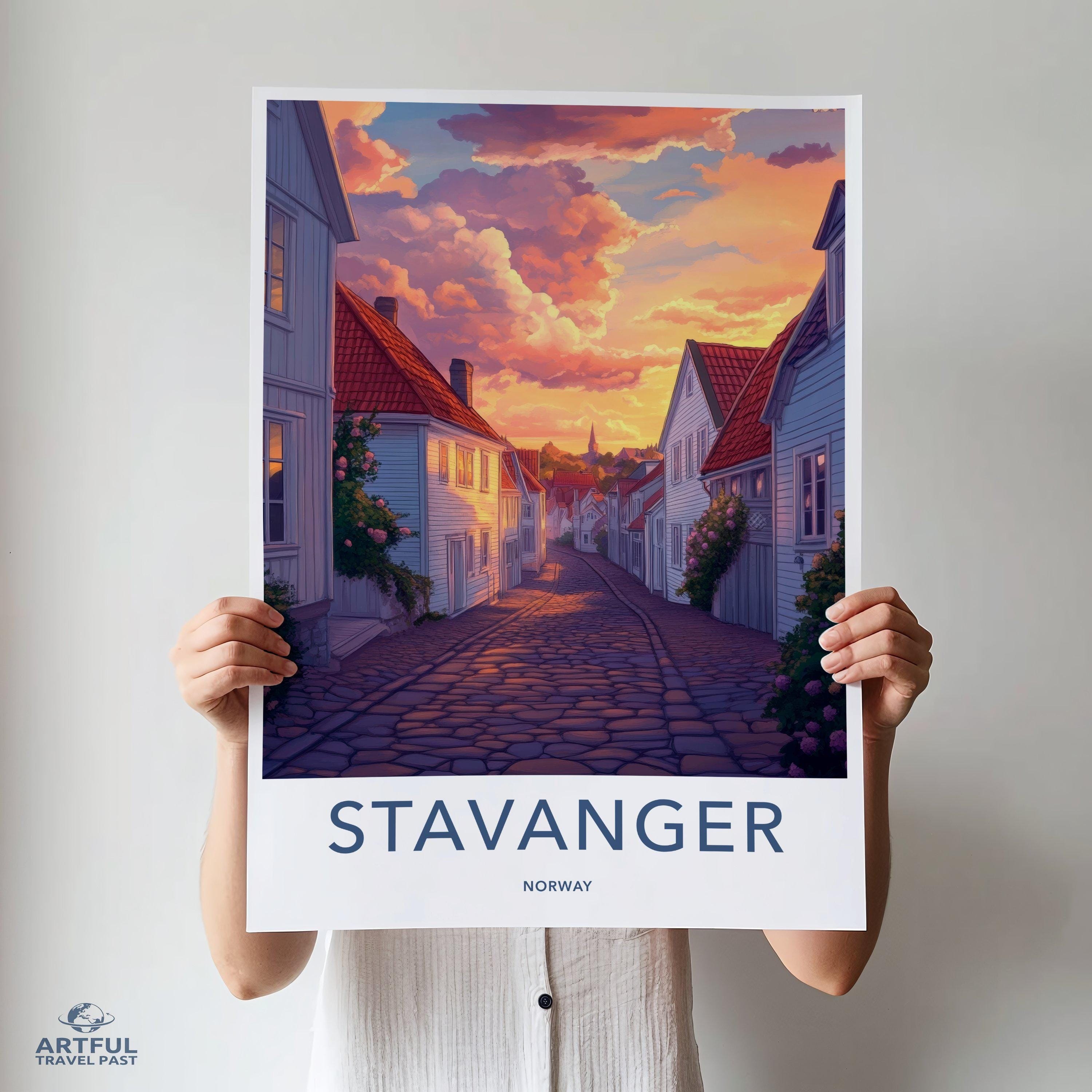 Stavanger Poster | Norway Wall Art | Scandinavia Decor