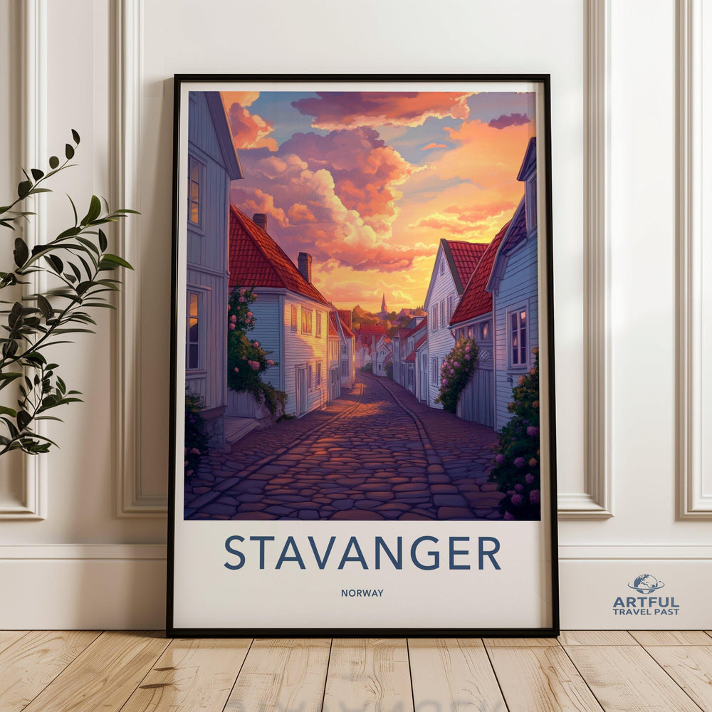 Stavanger Poster | Norway Wall Art | Scandinavia Decor
