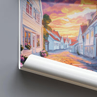 Stavanger Poster | Norway Wall Art | Scandinavia Decor