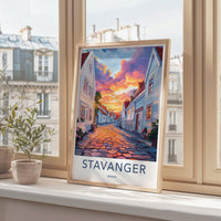Stavanger Poster | Norway Wall Art | Scandinavia Decor