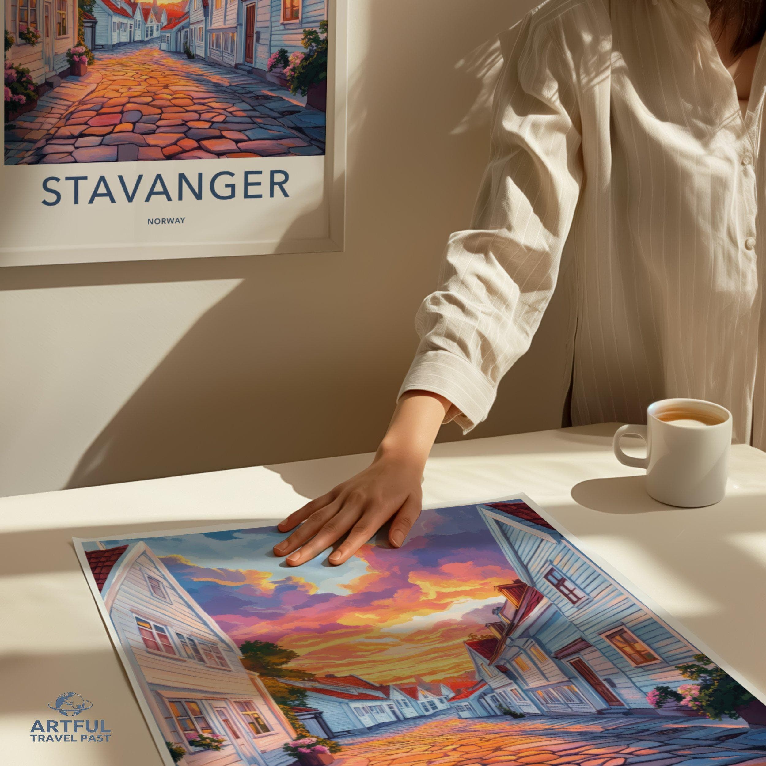 Stavanger Poster | Norway Wall Art | Scandinavia Decor