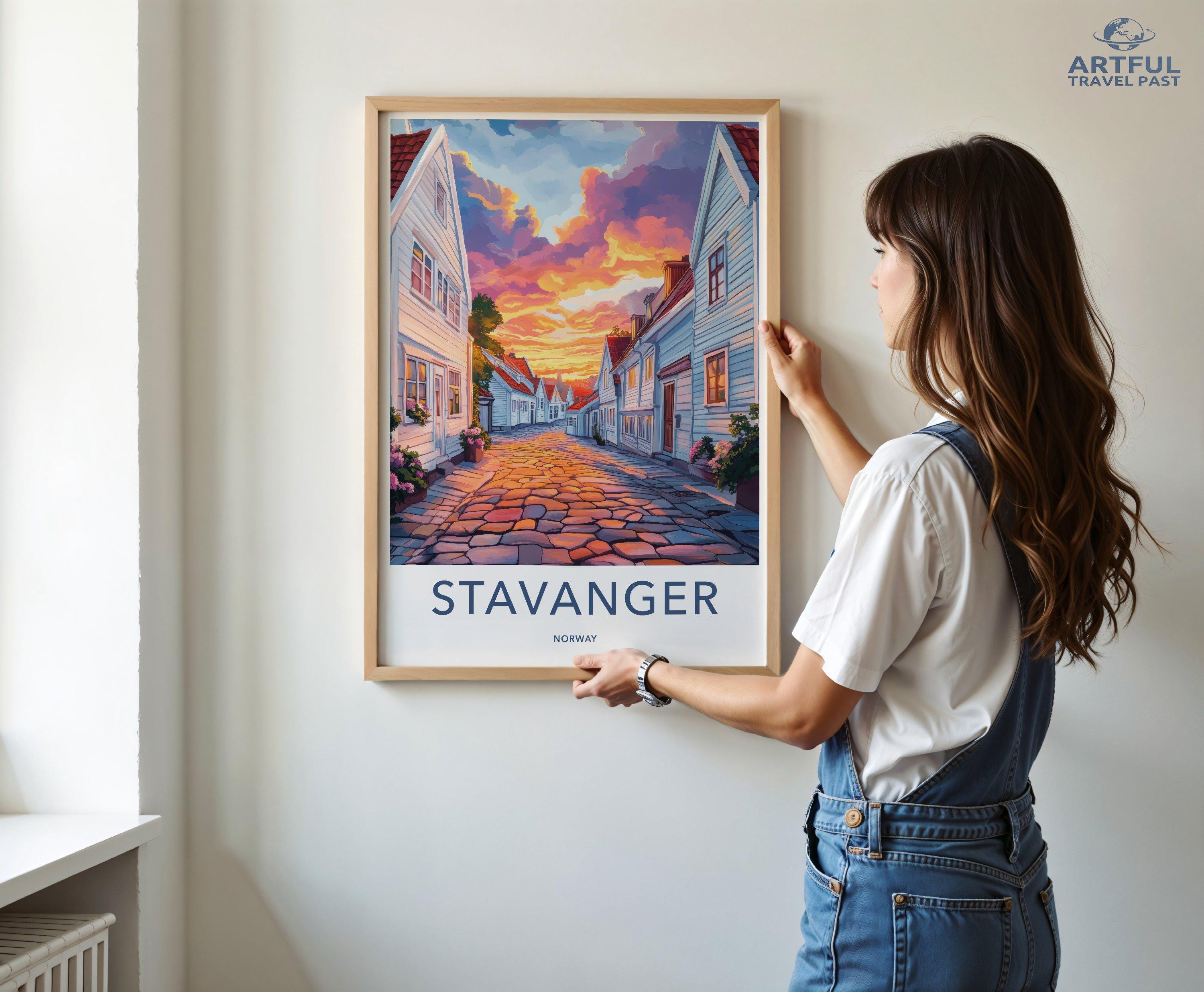 Stavanger Poster | Norway Wall Art | Scandinavia Decor