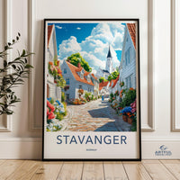 Stavanger Poster | Norway Wall Art | Scandinavia Decor