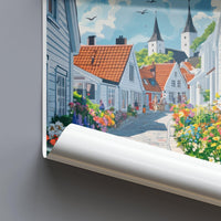Stavanger Poster | Norway Wall Art | Scandinavia Decor