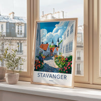 Stavanger Poster | Norway Wall Art | Scandinavia Decor