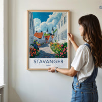 Stavanger Poster | Norway Wall Art | Scandinavia Decor