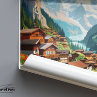 Stechelberg Alps Poster | Switzerland Wall Art | Europe Decor