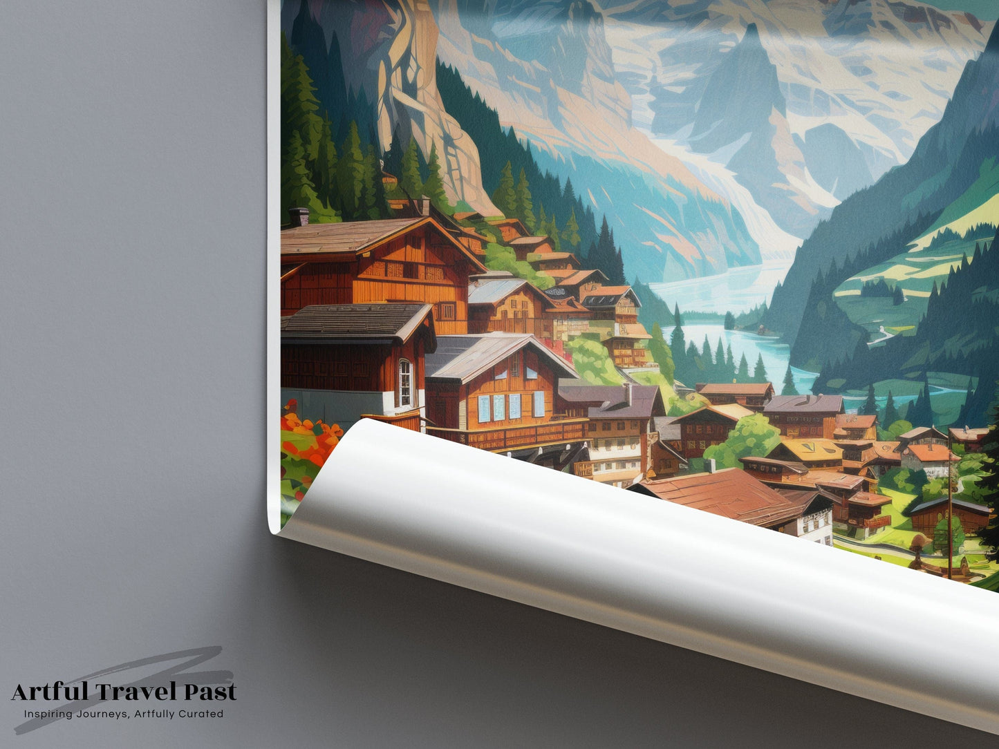 Stechelberg Alps Poster | Switzerland Wall Art | Europe Decor