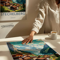 Stechelberg Alps Poster | Switzerland Wall Art | Europe Decor